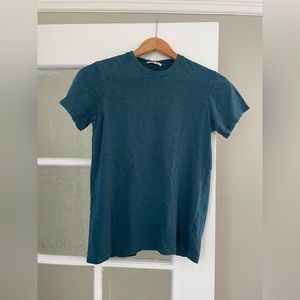 American Giant premium slub crew tee teal size small